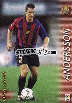 Figurina Andersson - Liga 2002-2003. Megafichas - Panini