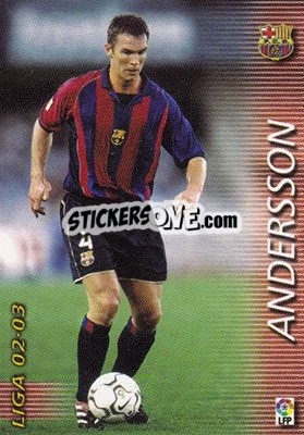 Figurina Andersson - Liga 2002-2003. Megafichas n. 61 - Panini