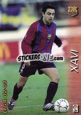 Sticker Xavi - Liga 2002-2003. Megafichas - Panini
