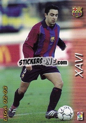 Sticker Xavi - Liga 2002-2003. Megafichas n. 62 - Panini