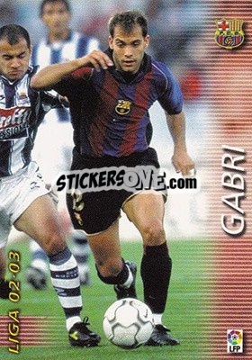 Figurina Gabri - Liga 2002-2003. Megafichas - Panini