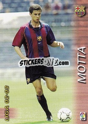 Sticker Thiago Motta - Liga 2002-2003. Megafichas n. 67 - Panini