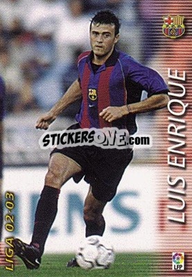 Sticker Luis Enrique - Liga 2002-2003. Megafichas n. 68 - Panini