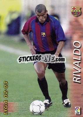 Sticker Rivaldo - Liga 2002-2003. Megafichas - Panini