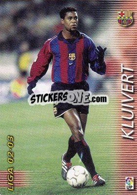 Sticker Kluivert - Liga 2002-2003. Megafichas n. 72 - Panini