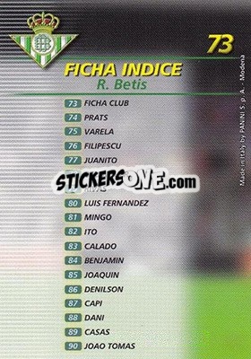 Sticker Indice