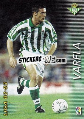 Cromo Varela - Liga 2002-2003. Megafichas - Panini