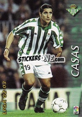 Cromo Casas - Liga 2002-2003. Megafichas - Panini