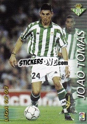 Sticker Joao Tomas - Liga 2002-2003. Megafichas n. 90 - Panini