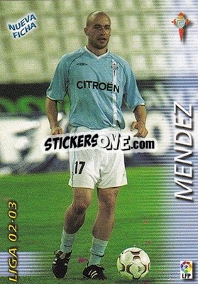 Sticker Mendez - Liga 2002-2003. Megafichas n. 95bis - Panini