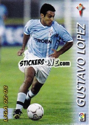 Sticker Gustavo Lopez - Liga 2002-2003. Megafichas n. 104 - Panini