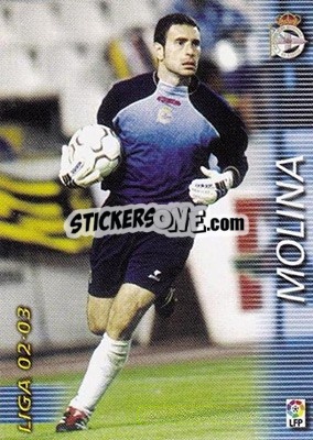 Cromo Molina - Liga 2002-2003. Megafichas n. 110 - Panini