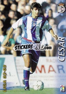 Cromo Cesar - Liga 2002-2003. Megafichas - Panini