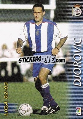 Sticker Djorovic - Liga 2002-2003. Megafichas - Panini