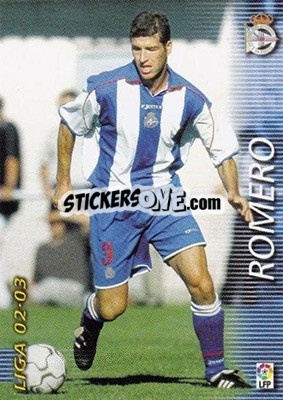 Cromo Romero - Liga 2002-2003. Megafichas - Panini