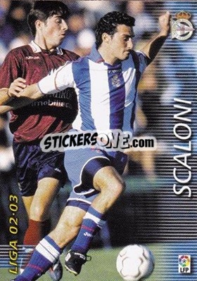 Sticker Scaloni - Liga 2002-2003. Megafichas - Panini