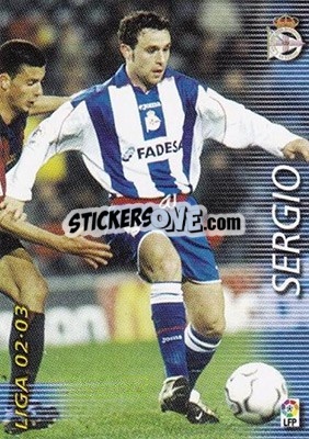 Sticker Sergio - Liga 2002-2003. Megafichas - Panini