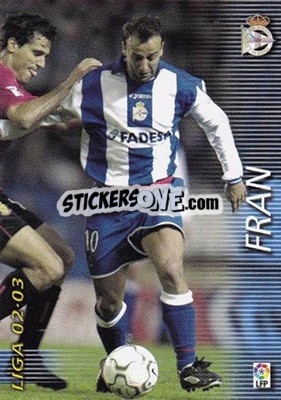 Sticker Fran - Liga 2002-2003. Megafichas n. 121 - Panini