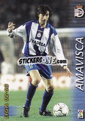 Cromo Amavisca - Liga 2002-2003. Megafichas - Panini