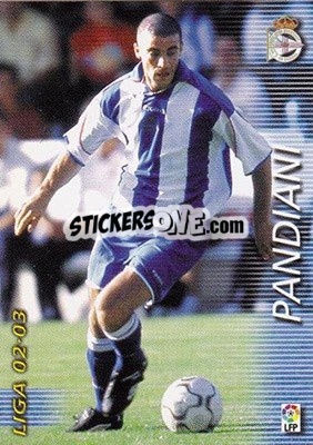 Cromo Pandiani - Liga 2002-2003. Megafichas - Panini