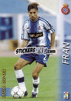 Cromo Fran - Liga 2002-2003. Megafichas - Panini