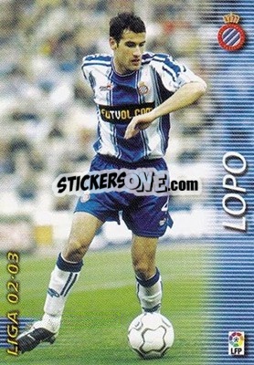 Sticker Lopo - Liga 2002-2003. Megafichas - Panini