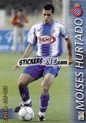 Sticker Moises Hurtado - Liga 2002-2003. Megafichas n. 136 - Panini