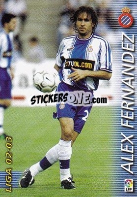 Sticker Alex Fernandez - Liga 2002-2003. Megafichas - Panini