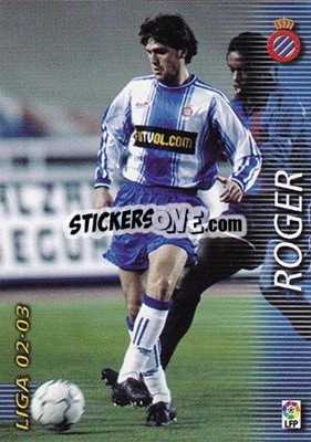 Cromo Roger - Liga 2002-2003. Megafichas n. 141 - Panini