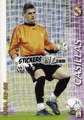 Figurina Casillas - Liga 2002-2003. Megafichas - Panini