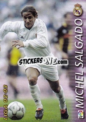 Cromo Michel Salgado - Liga 2002-2003. Megafichas - Panini