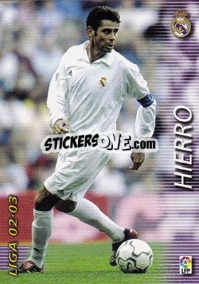 Sticker Hierro - Liga 2002-2003. Megafichas n. 149 - Panini