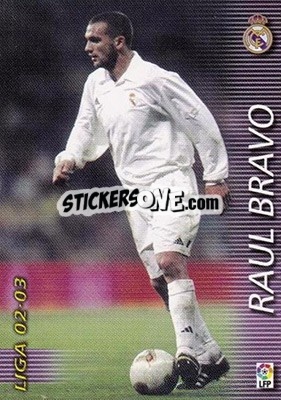 Cromo Raul Bravo - Liga 2002-2003. Megafichas - Panini