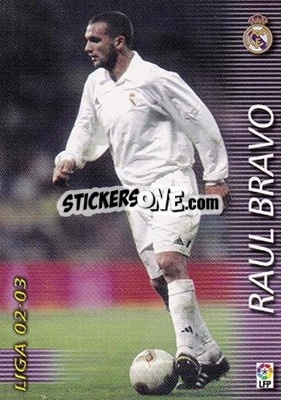 Cromo Raul Bravo - Liga 2002-2003. Megafichas n. 152 - Panini