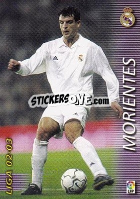 Cromo Morientes - Liga 2002-2003. Megafichas - Panini