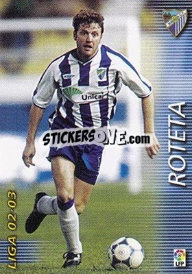 Cromo Roteta - Liga 2002-2003. Megafichas - Panini