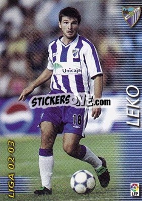 Sticker Leko - Liga 2002-2003. Megafichas - Panini