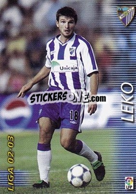 Sticker Leko - Liga 2002-2003. Megafichas n. 173 - Panini