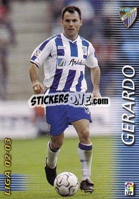 Cromo Gerardo - Liga 2002-2003. Megafichas - Panini