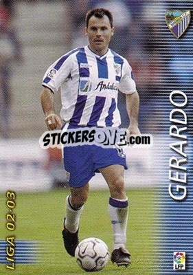 Figurina Gerardo - Liga 2002-2003. Megafichas - Panini