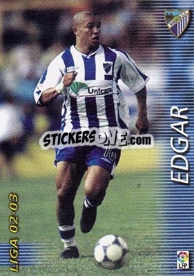 Cromo Edgar - Liga 2002-2003. Megafichas - Panini