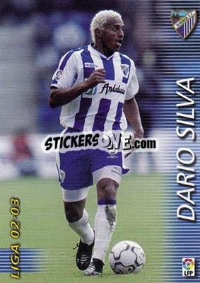Sticker Dario Silva - Liga 2002-2003. Megafichas n. 179 - Panini
