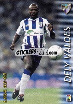Sticker Dely Valdes - Liga 2002-2003. Megafichas n. 180 - Panini