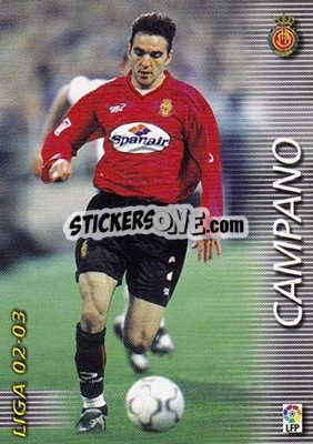 Sticker Campano - Liga 2002-2003. Megafichas - Panini