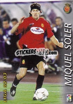 Cromo Miquel Soler - Liga 2002-2003. Megafichas - Panini