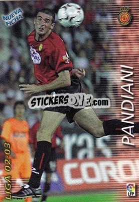 Sticker Pandiani - Liga 2002-2003. Megafichas n. 198bis - Panini