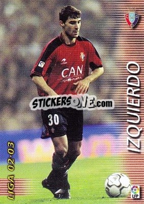 Cromo Izquierdo - Liga 2002-2003. Megafichas - Panini