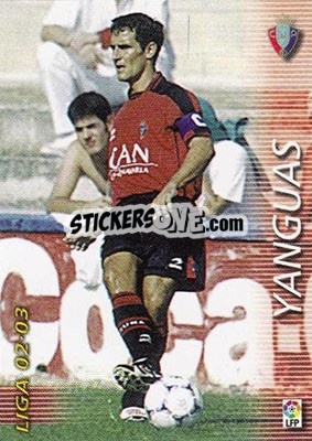 Sticker Yanguas - Liga 2002-2003. Megafichas n. 202 - Panini