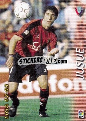 Cromo Jusue - Liga 2002-2003. Megafichas - Panini