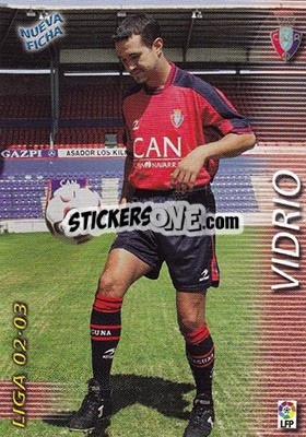 Sticker Vidrio - Liga 2002-2003. Megafichas n. 206bis - Panini